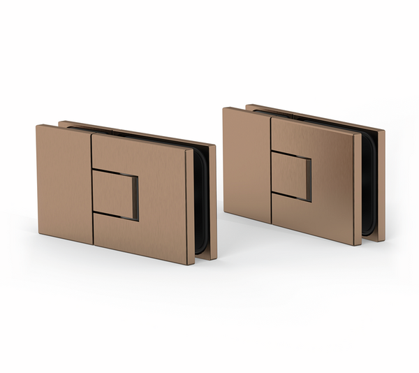 Shower door hinge Juna®, glass-glass 180°