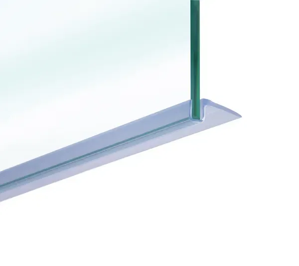 Shower door seal with side sealing lip