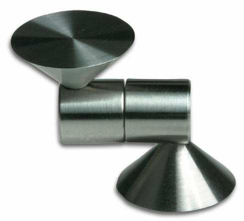 Glastürscharnier "Conus" zur UV-Verklebung