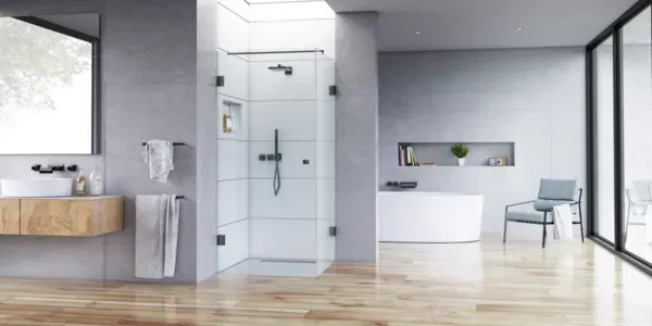 Unión angular Santos, vidrio-pared 90°