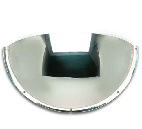 Mirror, half dome safety mirror
