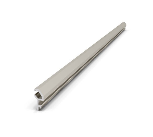 VetroMount® Slim top cover profile, with impact protection