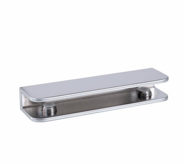 Glass shelf support angular