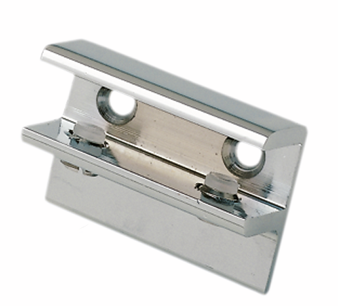 Glass shelf support angular, brass, extended support