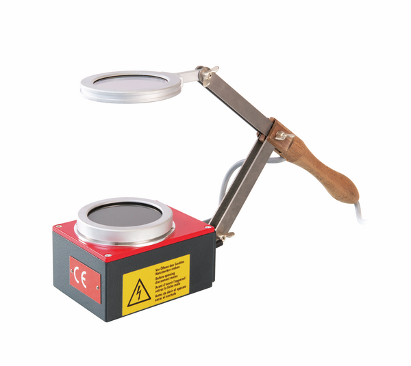 Comprobador óptico de tensión en vidrio