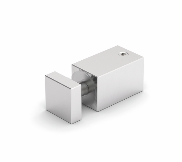 Glass connector Square 12, for drilled glass