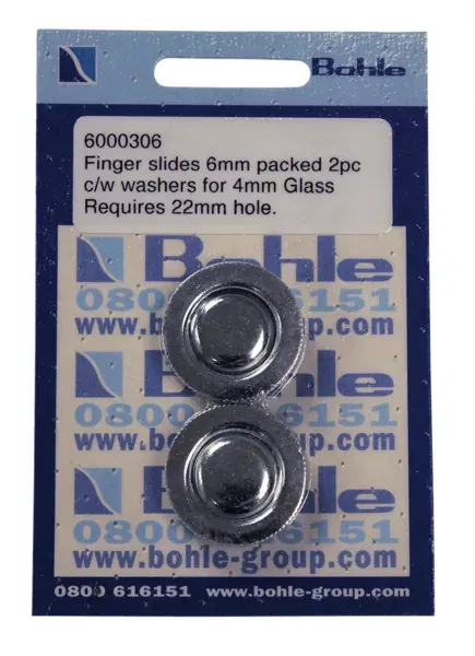 Finger slides, chrome plated