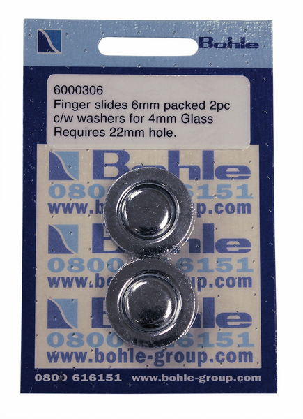 Finger slides, chrome plated