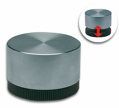 Furniture foot, ø 60 x 40, height adjustable