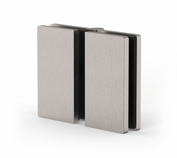 Adjustable angle connector, glass-glass/wall 45-180°