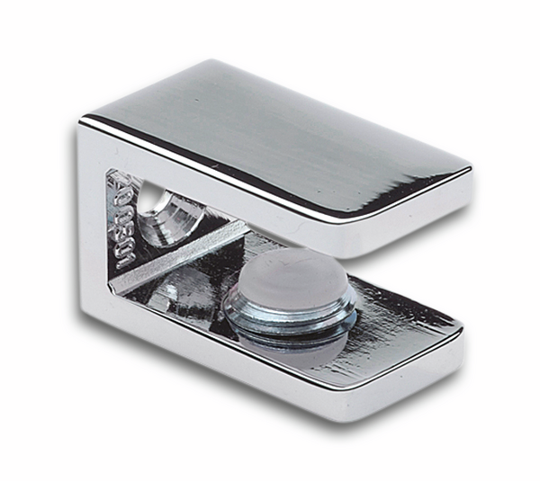 Glass shelf support angular