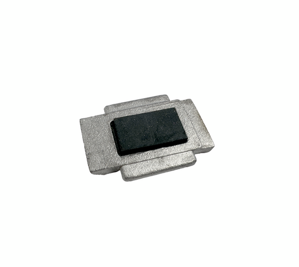 Securing plate for clamp fixing square 45 x 45 mm