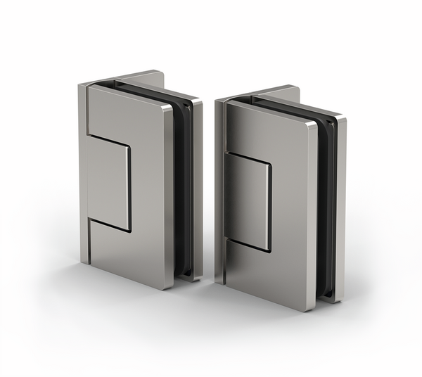 Shower door hinge Santos, glass-wall 90°