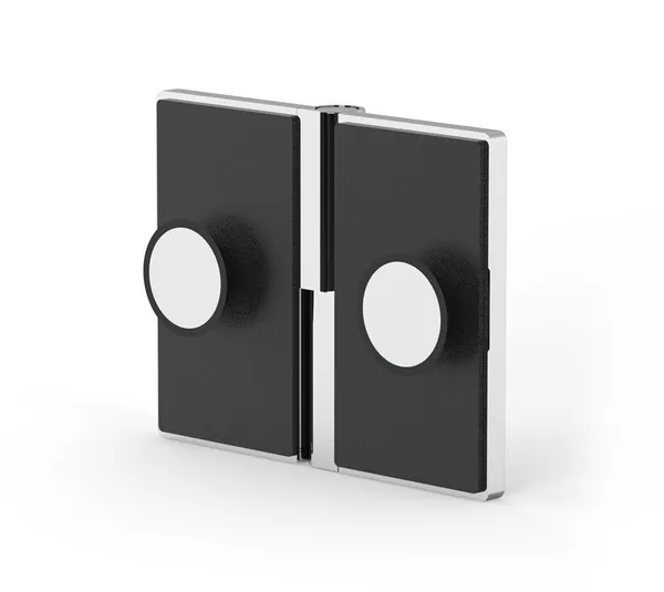 Conector angular FM ajustable, cristal/pared 45 -180°