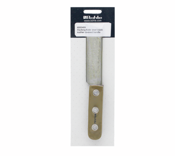 Hacking knife, leather handle