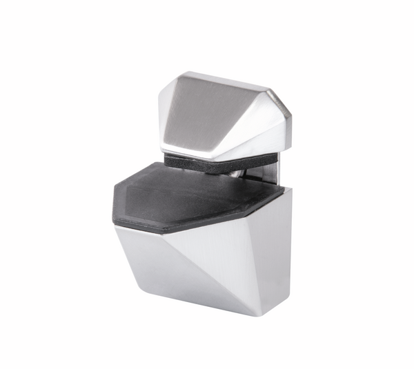 Soporte para estantes de vidrio - de madera, cuadrado