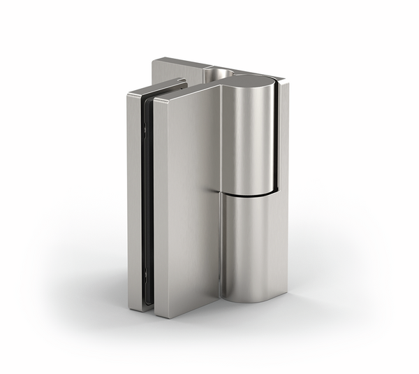 Paumelle pour porte de douche Arta, verre-mur 90°