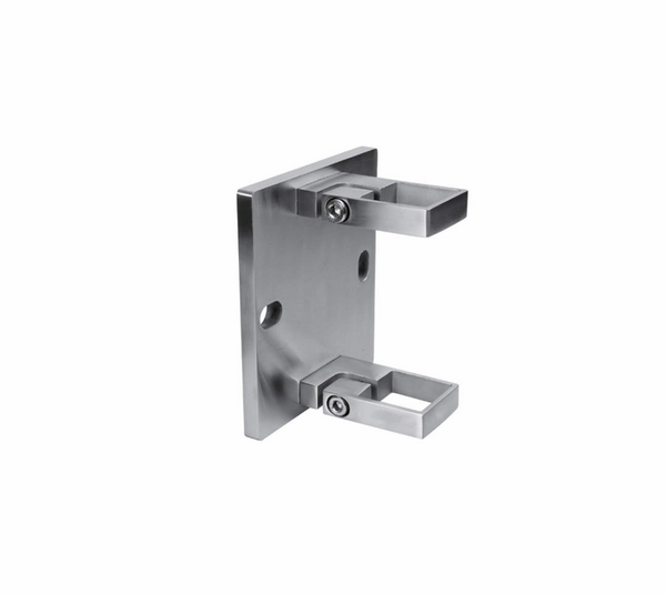 Post holder, side mounting, height adjustable