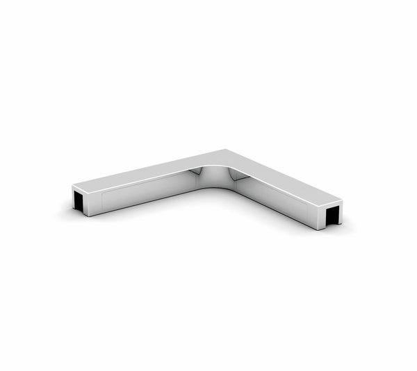 Stabilising bracket, glass-glass 90°