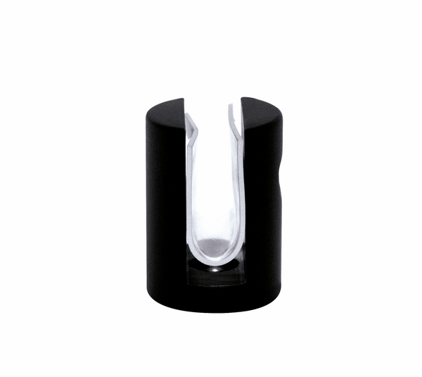 Wall/Glass Shelf Support 6-10 mm Glass Black