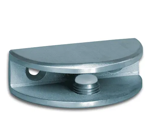 Glass shelf support round