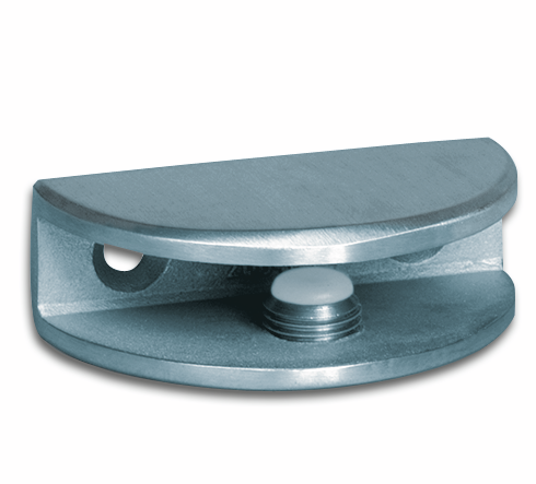 Glass shelf support round