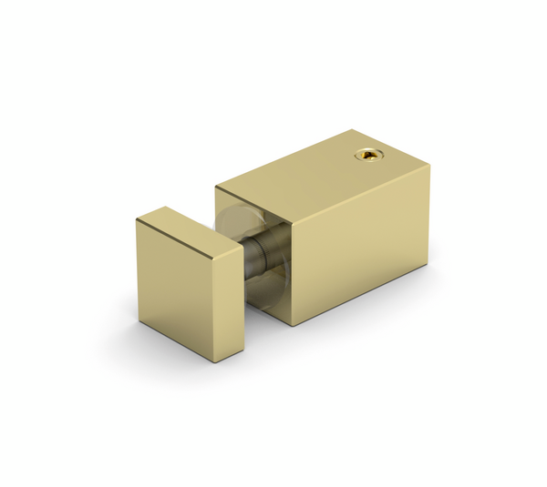 Glass connector Square 12, for drilled glass