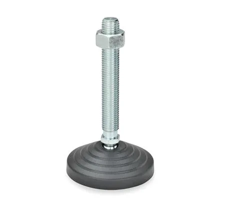 Articulated foot Ø 80 mm, thread M16, thread length 168 mm