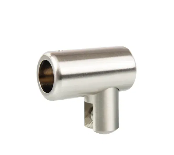 Conector para vidrio, Round 19, como pieza final