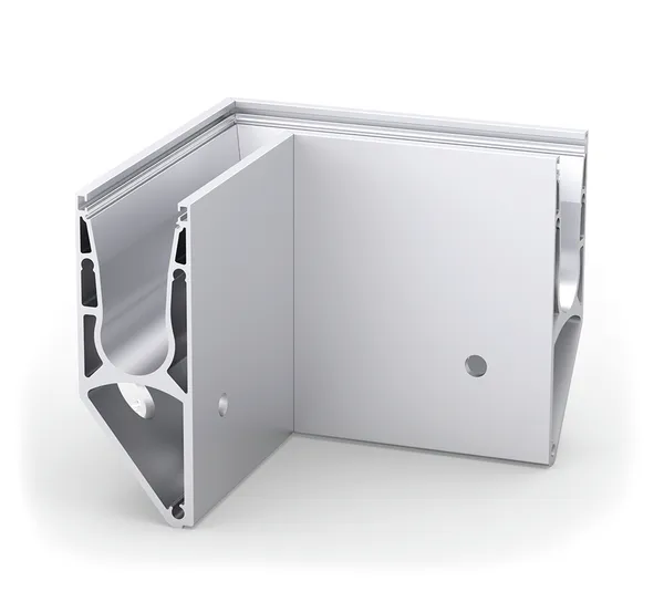 VetroMount® Außenecke für Seitenprofil Y