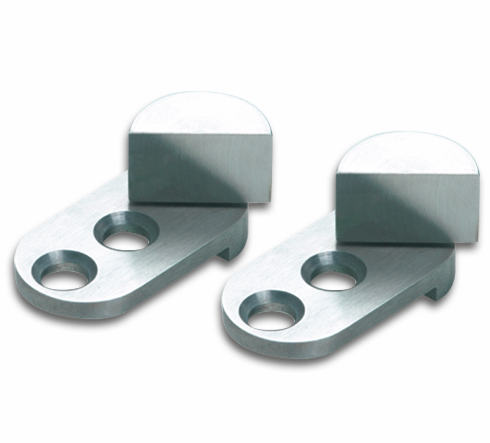 Swing furniture corner hinge, glass-wood