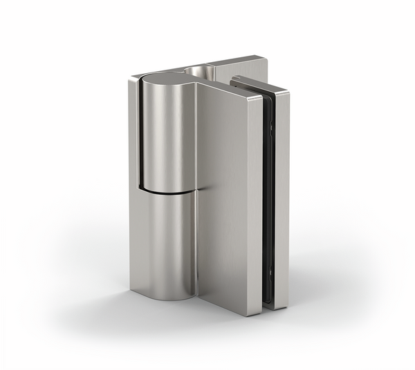 Paumelle pour porte de douche Arta, verre-mur 90°