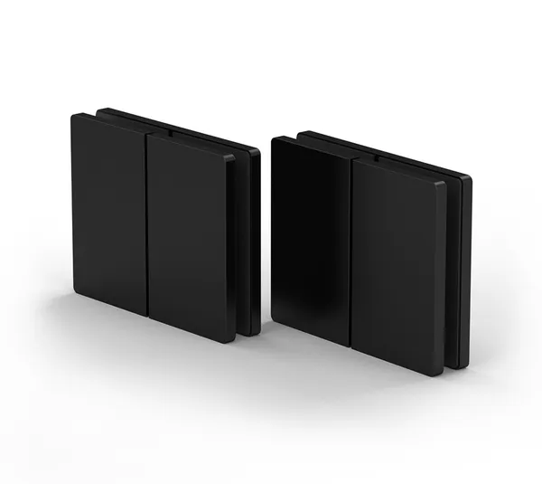 Santos side connector, glass-glass/wall 180°