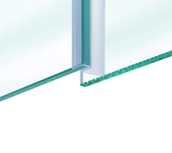 Junta de puerta de ducha con labio de estanqueidad lateral