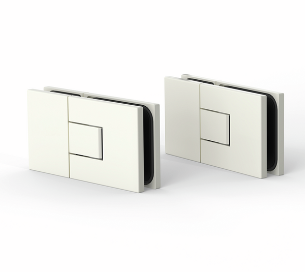 Shower door hinge Juna®, glass-glass 180°
