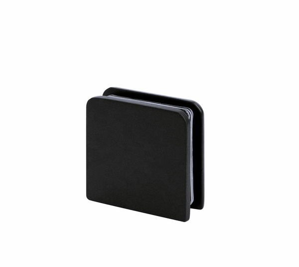 Clamp glass/wall 0° black