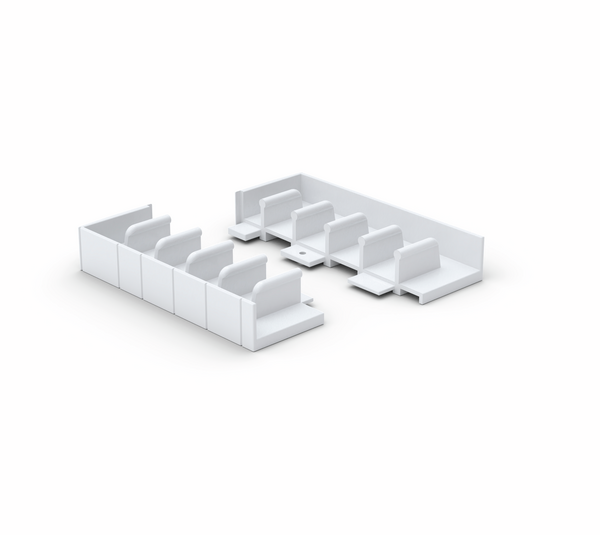 Embouts inférieurs FloorTrack pour rail de roulement