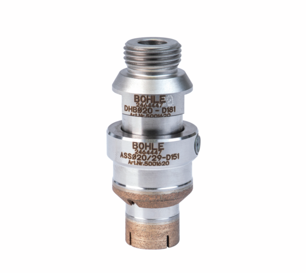 Broca hueca diamantada industrial con anillo avellanado