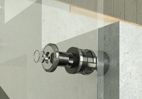 Fixation par point ø 40 mm, réglable