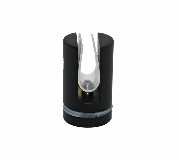 Glass/Glass Shelf Support 6-10 mm Glass Black