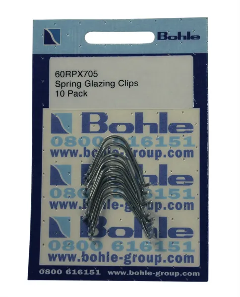 Spring glazing clips