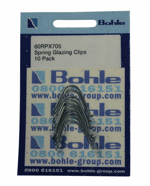 Spring glazing clips