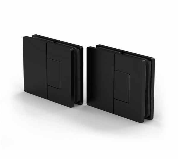 Shower door hinge Santos, glass-glass 180°