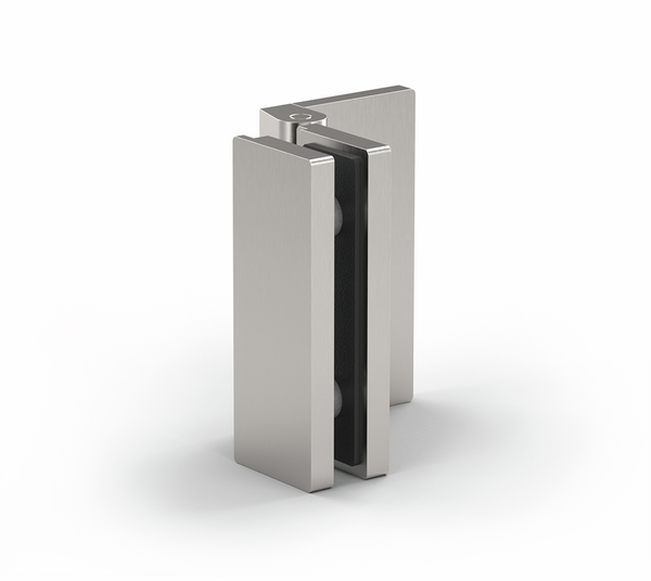 Paumelle pour porte de douche Madrid, verre-mur 90°, ouverture vers l'intérieur
