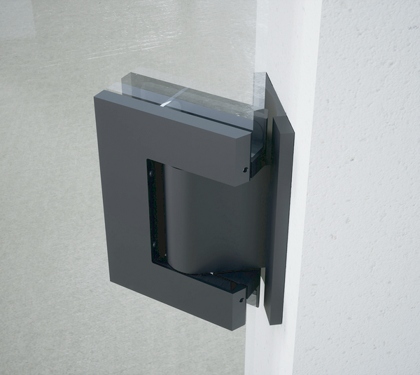 Biloba BL 8910 hydraulic swing door hinge, glass wall 90°