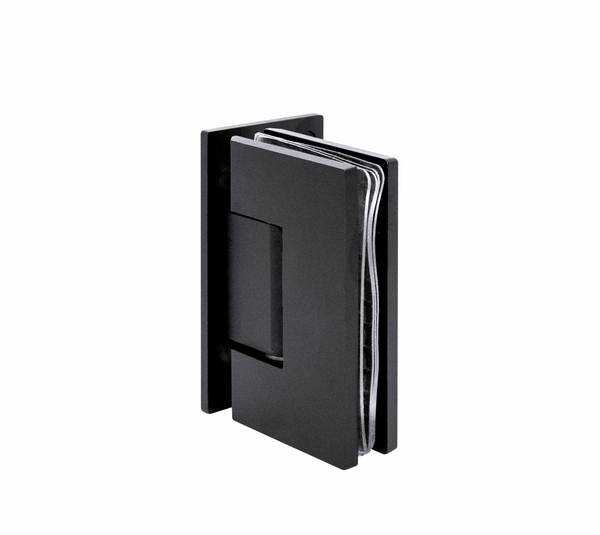 Bilbao SDH 90° Glass/Wall Half Plate, 304SS Black