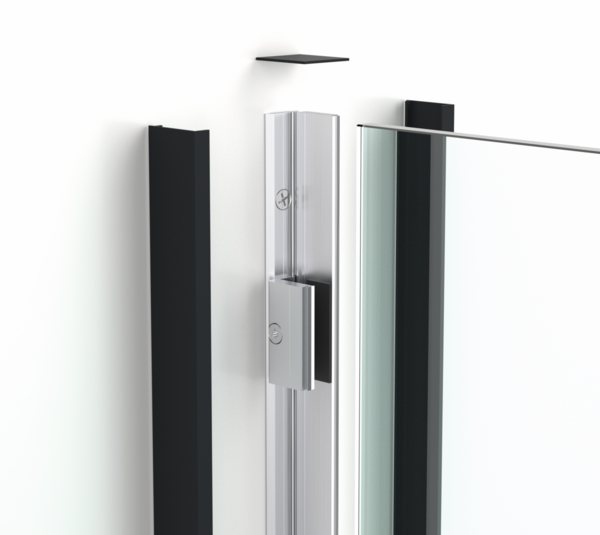 Glass clamping profile, end cap