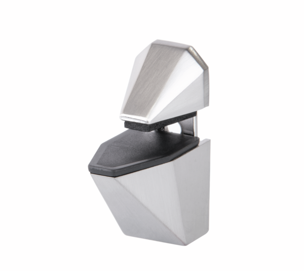 Soporte para estantes de vidrio - de madera, cuadrado