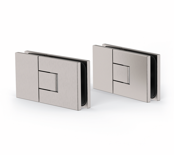 Shower door hinge Juna®, glass-glass 180°
