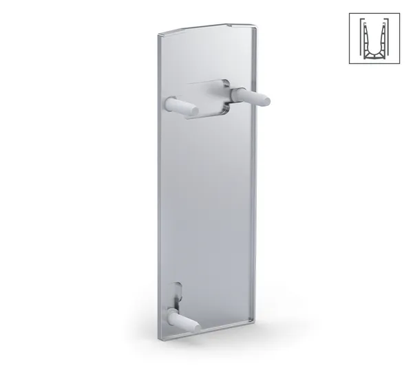 VetroMount® Endkappe für Seitenprofil Y